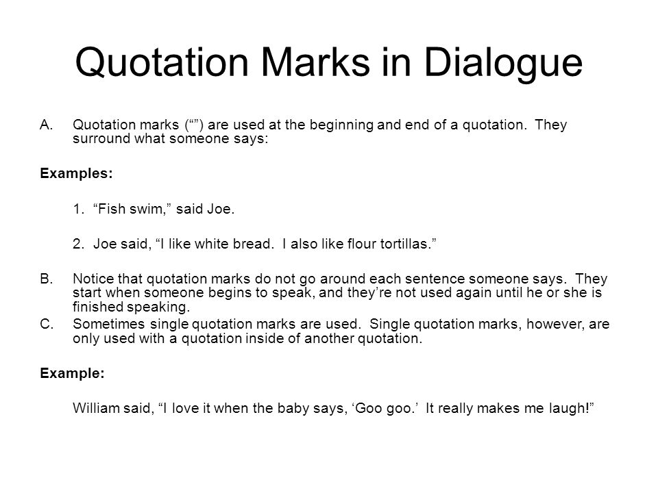Quotations Within Quotations
